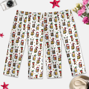 Christmas Beer Pajamas Pants Christmas Drinking Pjs Pants Gift Beer Lover Pajamas Pants Christmas Party Sleepwear Santa Beer Pjs Pants 1763976076091.jpg