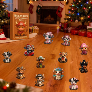 Highland Cow Advent Calendar 2025 Cute Mini Cow Figurines 24 Day Christmas Countdown Gift Holiday Decor For Kids  Cow Lover Unique Gift 1763977101458.jpg