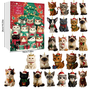 Christmas Cat Advent Calendar 24pcs 2d Acrylic Cat Ornaments Holiday Decor For Cat Lovers Christmas Countdown Gift Box Christmas Gift 1763977270373.jpg