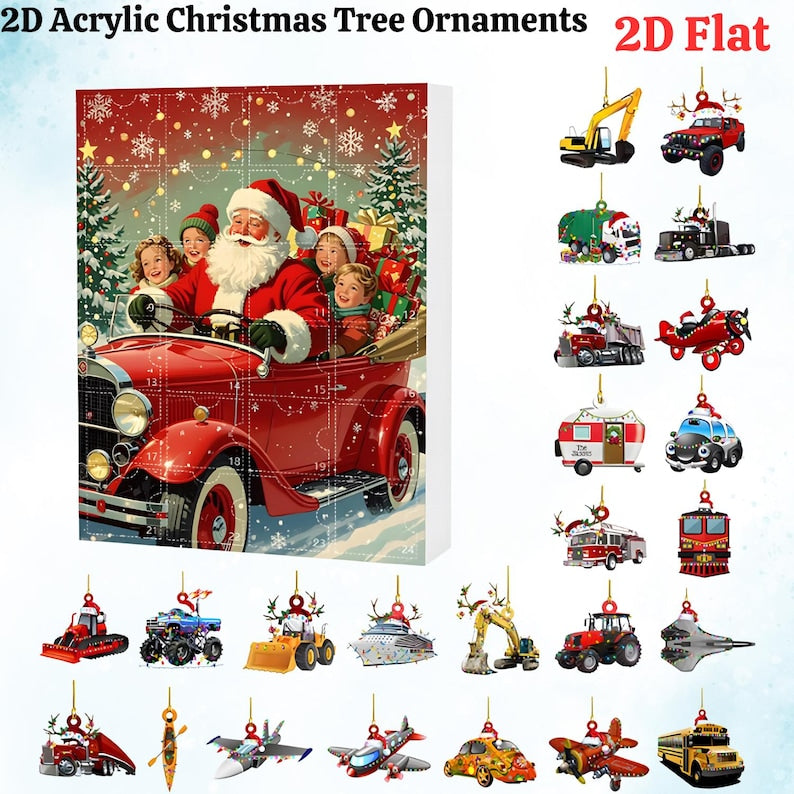 Advent Calendar 2025 24 Days 2d Acrylic Transportation Ornaments Monster Truck Airplane Ship Figures Festive Xmas Tree Hanging Decor Gift 1764041440817.jpg