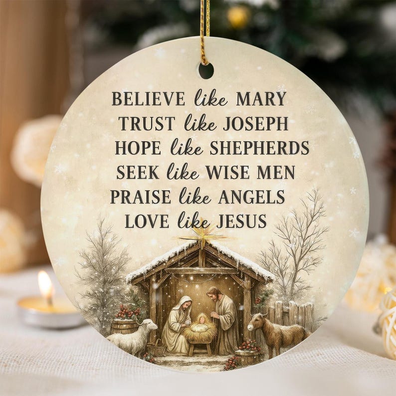 Nativity Christmas Ornament Ceramic Christian Religious Keepsake Bible Verse Holiday Decoration 2025 1764055682407.jpg
