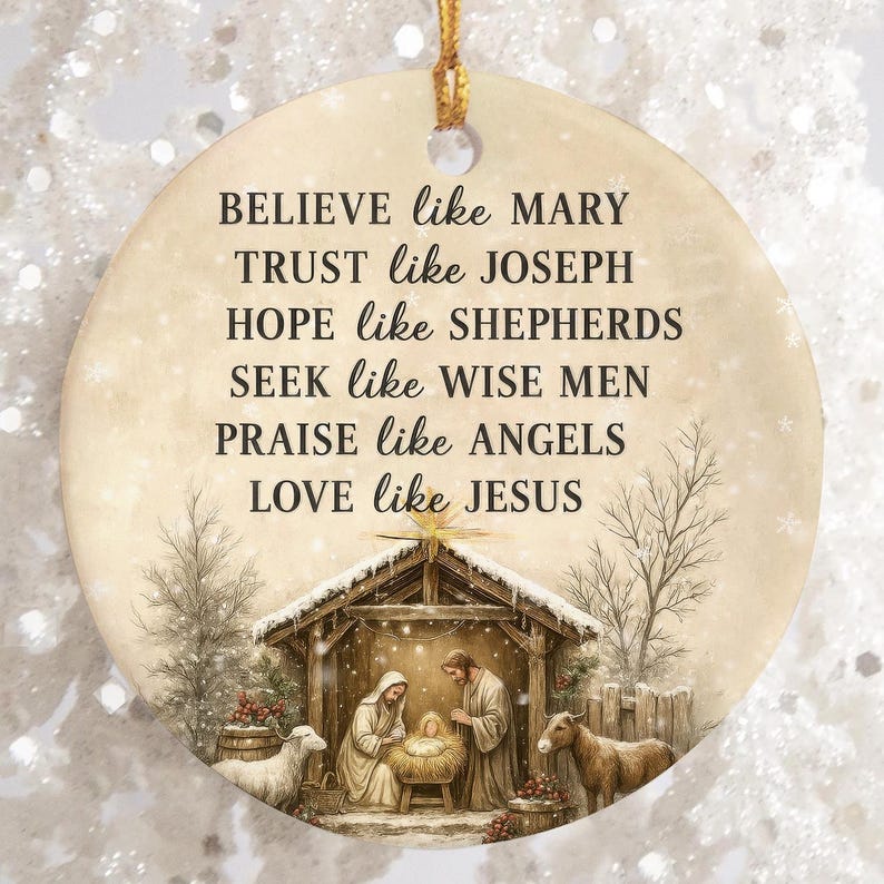 Nativity Christmas Ornament Ceramic Christian Religious Keepsake Bible Verse Holiday Decoration 2025 1764055682434.jpg