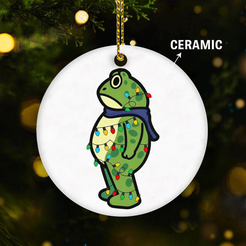 Political Frog Ornament 2025 Merry Resistmas Ceramic Tree Decor Funny Double Sided Christmas Gift For Protesters Or Independent Minds 1764131876889.jpg