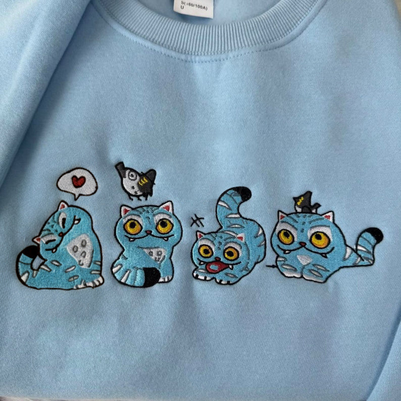 Embroidered Kdh Tiger Shirt Tiger And Bird Graphic Tee Saja Boys Kpop Fan Shirt Cute Tiger Demon Hunters Shirt 1764143401098.jpg