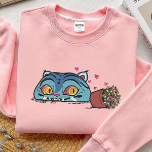 Dem0n Hunter Tiger Embroidery Sweatshirt Kpop Demon Hunters Derpy Embroidery Shirt Derpy Embroidery Huntrix Shirt Derpy Tigerderpy 1764143702450.jpg