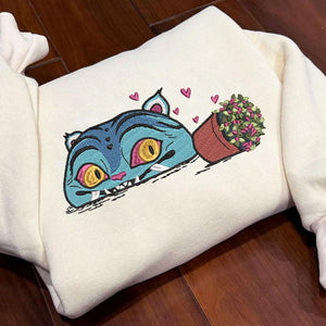 Dem0n Hunter Tiger Embroidery Sweatshirt Kpop Demon Hunters Derpy Embroidery Shirt Derpy Embroidery Huntrix Shirt Derpy Tigerderpy 1764143703008.jpg