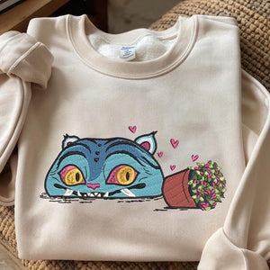 Dem0n Hunter Tiger Embroidery Sweatshirt Kpop Demon Hunters Derpy Embroidery Shirt Derpy Embroidery Huntrix Shirt Derpy Tigerderpy 1764143703044.jpg