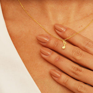 Tiny Music Note Necklace   Dainty Music Note Pendant   Gift For Girlfriend   Gift For Music Teacher   Choir Gift   Gift For Her 1764216594011.jpg