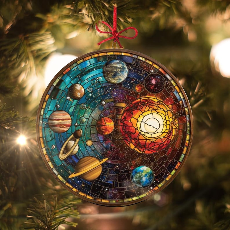 Solar System Stained Glass Style Christmas Ornament   Made With Real Glass 1764217422973.jpg