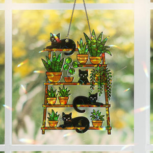 Cat  Plant Suncatcher Holographic Acrylic Window Hanging 1764217602873.jpg