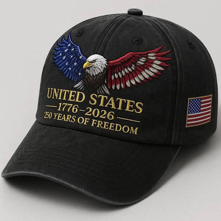 Patriotic Eagle Embroidered Hat United States 250th Anniversary 1776 2026 Vintage Washed Usa Dad Cap For Men Women 1764218483820.jpg