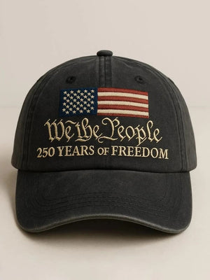 We The People 250th Years Freedom Embroidered Hat United States 250th Anniversary 1776 2026 Vintage Washed Usa Dad Cap For Men Women 1764218732440.jpg