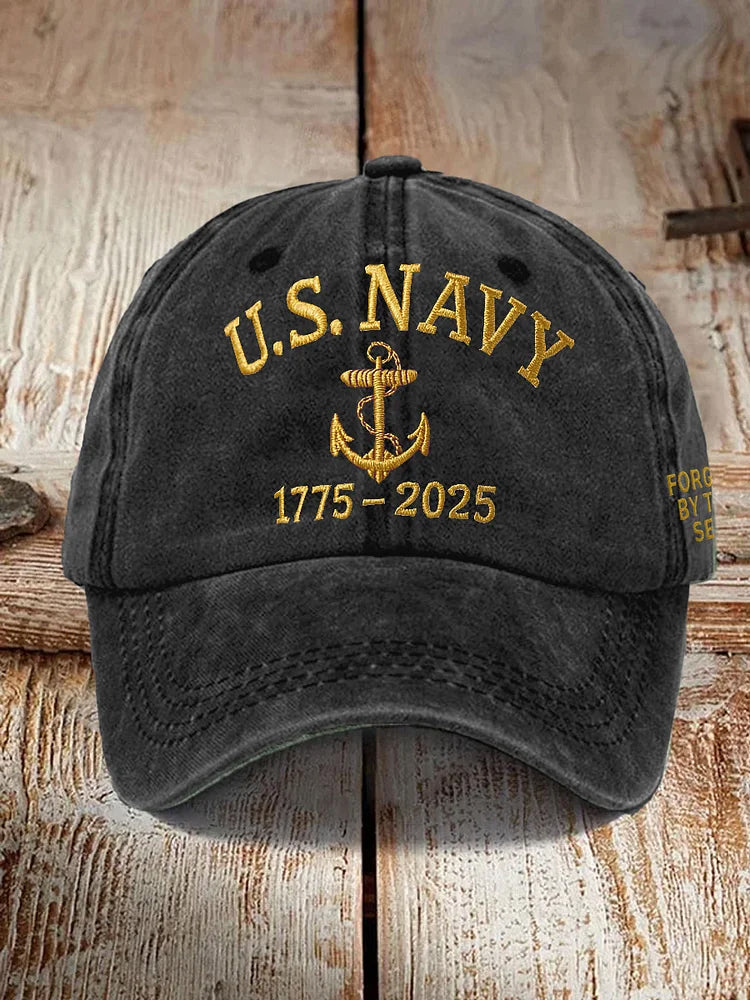 Us Navy Anniversary 250th Years Freedom Embroidered Hat United States 250th Anniversary 1776 2026 Vintage Washed Usa Dad Cap For Men Women 1764227218180.jpg
