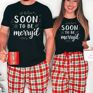 Soon To Be Merryd Christmas Shirt Engaged Couple Christmas Tee Christmas Couple Matching Shirt Engaged Christmas Shirt Christmas Bride 1764228963419.jpg