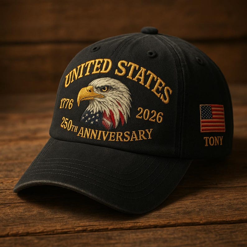 Patriotic Eagle Embroidered Hat United States 250th Anniversary 1776 2026 Vintage Washed Usa Dad Cap For Men Women 1764237805923.jpg