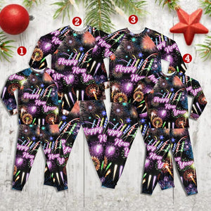 Family Matching Happy New Year Pajamas Set Fireworks Print Christmas Pjs Holiday Sleepwear Outfit Festive Matching Family Loungewear 1764554098608.jpg