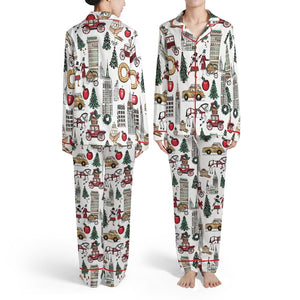 Christmas In New York Pajamas Xmas Pjs Women S Holiday Pjs Set Sleepwear Set For Her Cute Holiday Sleepwear Family Matching Pjs 1764554581978.jpg
