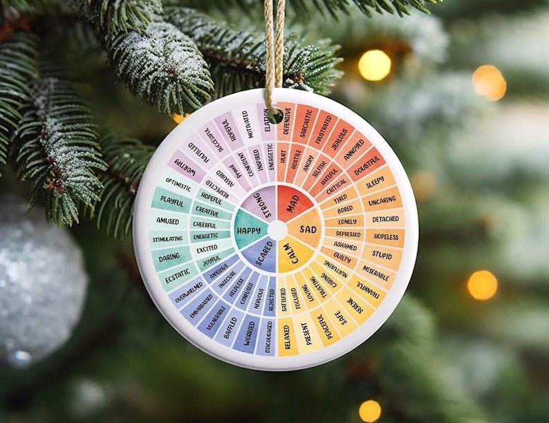 Feelings Wheel Ornament Therapy Ornament Emotions Wheel Ornament Counselor Ornament Therapist Cbt Ornament Mental Health Ornament 1764580006028.jpg