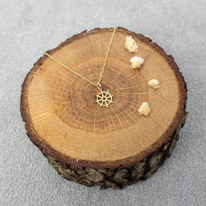 Dharma Wheel Necklace Spiritual Jewelry Gold Pendant Buddhism Symbol Meaningful Gift Everyday Jewelry Gift For Her Christmas Gift 1764645118233.jpg