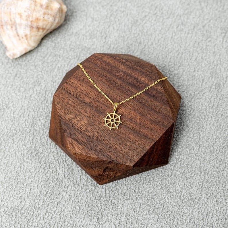 Dharma Wheel Necklace Spiritual Jewelry Gold Pendant Buddhism Symbol Meaningful Gift Everyday Jewelry Gift For Her Christmas Gift 1764645118346.jpg