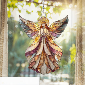 Stained Glass Angel Suncatcher Guardian Angel Home Decor Gift Guardian Angel Acrylic Window Hanging Handmade Christmas Ornament 1764665250899.jpg