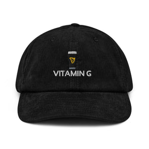 Vitamin G Corduroy Hat Embroidered Guinness Beer Stout Cap Irish Guinness Dad Hat Beer Lover Gift 1764817654570.jpg