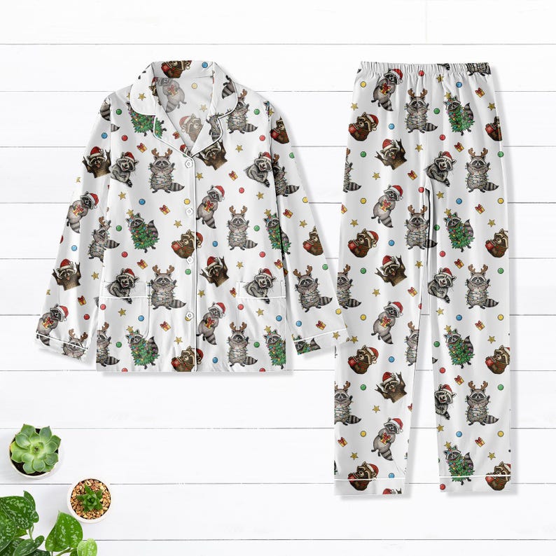 Raccoon Christmas Pajamas Set Cute Holiday Pjs For Adults  Kids Festive Family Matching Sleepwear Cozy Xmas Gift Outfit 1764841836342.jpg
