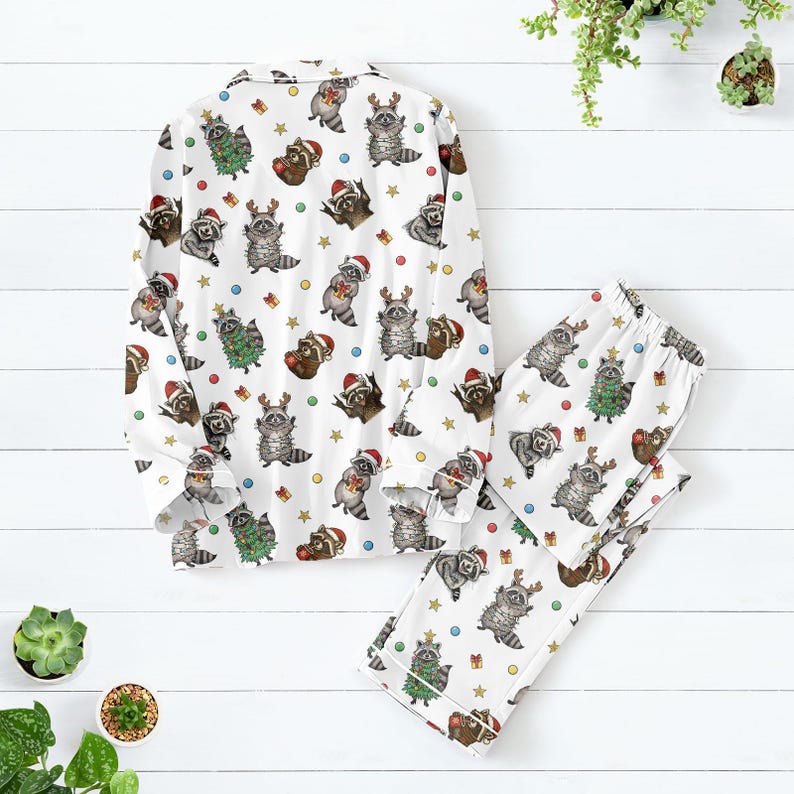 Raccoon Christmas Pajamas Set Cute Holiday Pjs For Adults  Kids Festive Family Matching Sleepwear Cozy Xmas Gift Outfit 1764841836727.jpg