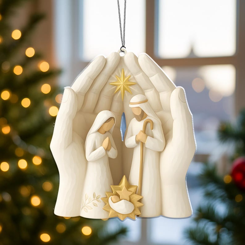 Family Nativity Acrylic Ornament 2025 Religious Christmas Ornament Jesus Ornament Christian Holiday Home Decor Christmas Keepsake Gift 1764993448520.jpg