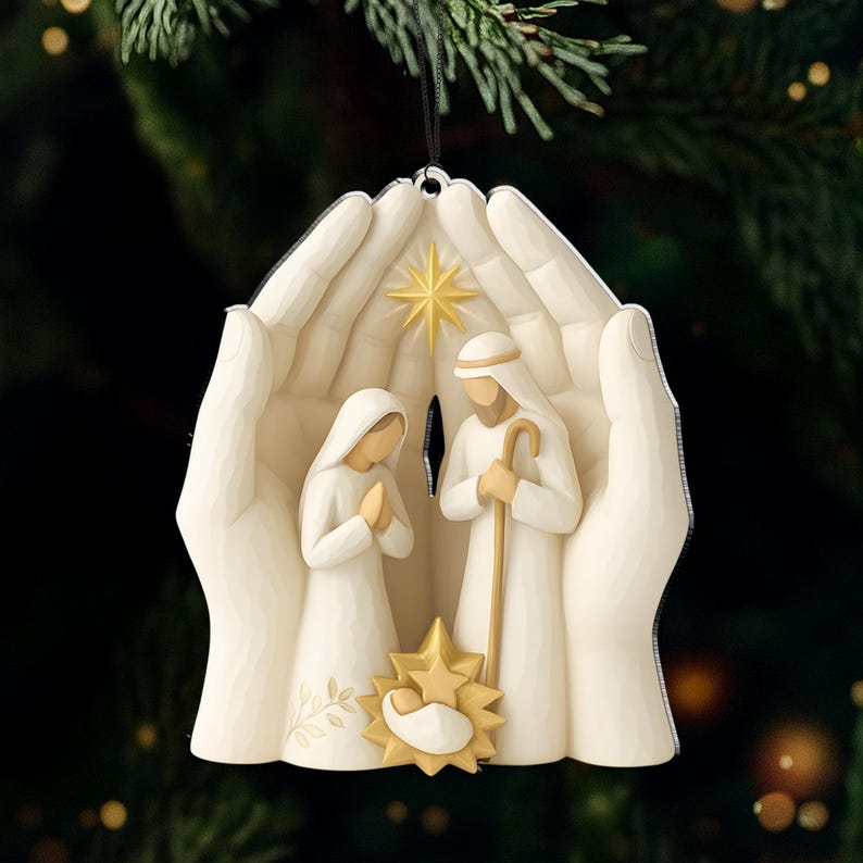 Family Nativity Acrylic Ornament 2025 Religious Christmas Ornament Jesus Ornament Christian Holiday Home Decor Christmas Keepsake Gift 1764993448610.jpg