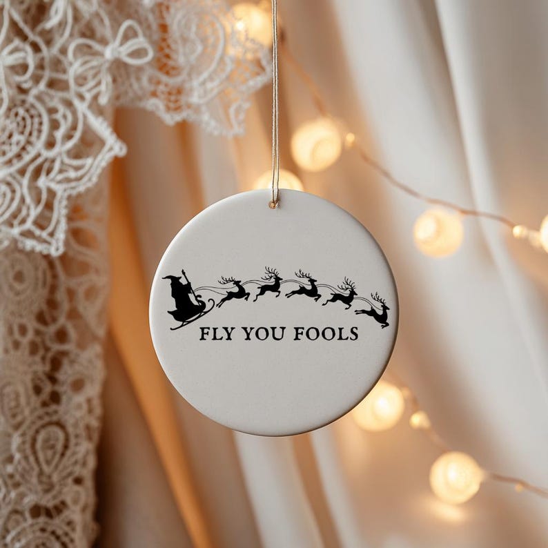 Fly You Fools Gandalf Santa Ornament Funny Lotr Christmas Tree Ornament Lotr Fan Gift Lotr Funny Christmas Decoration Ornament 1765167925226.jpg