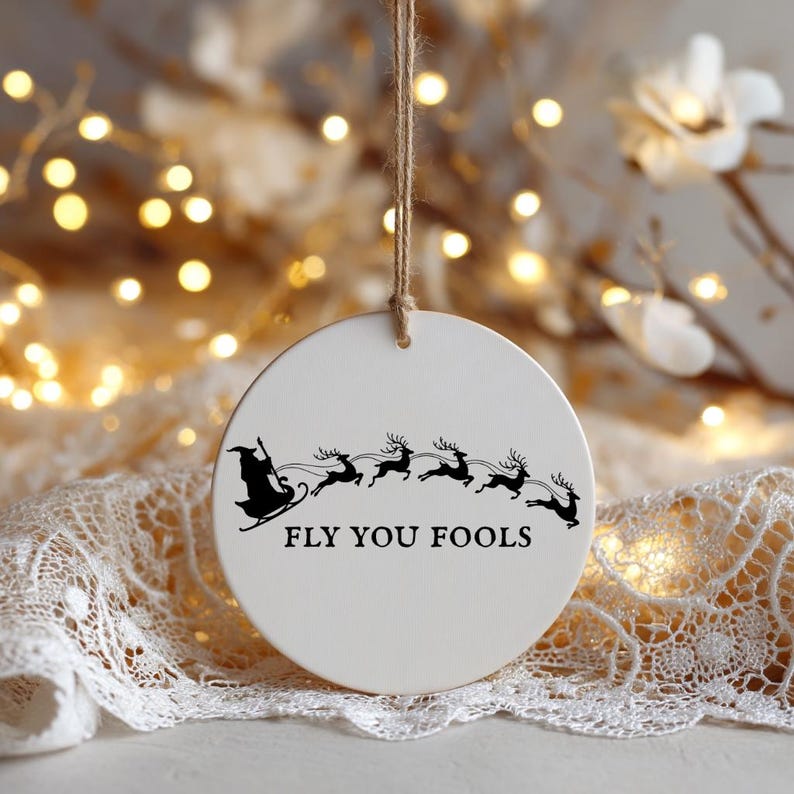 Fly You Fools Gandalf Santa Ornament Funny Lotr Christmas Tree Ornament Lotr Fan Gift Lotr Funny Christmas Decoration Ornament 1765167925238.jpg