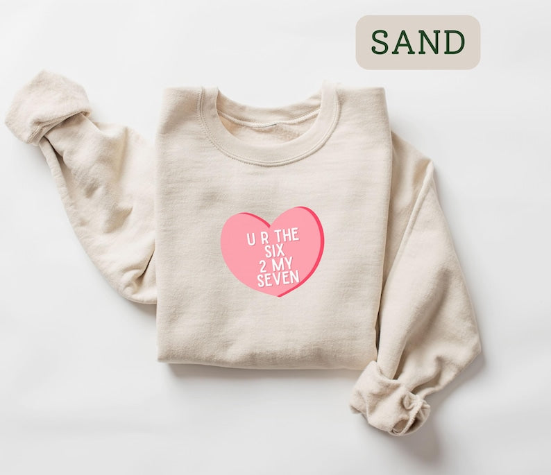 Six Seven Valentines Day Couples Shirts Teacher Team Shirts Funny 6 7 Conversation Hearts Sweatshirt Viral Meme Crewneck Gen Z Gift 1765252107430.jpg