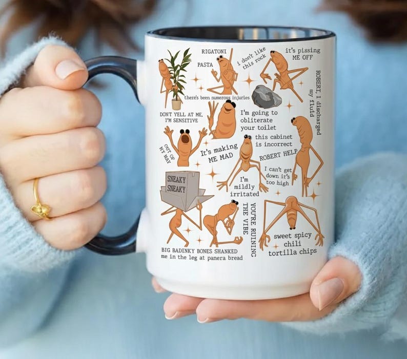 Marcus The Worm Mug Funny Meme Coffee Cup Weird Creature Mug Sarcastic Gift For Friend Office Humor I Dont Like This Rock Mug 1765350608947.jpg