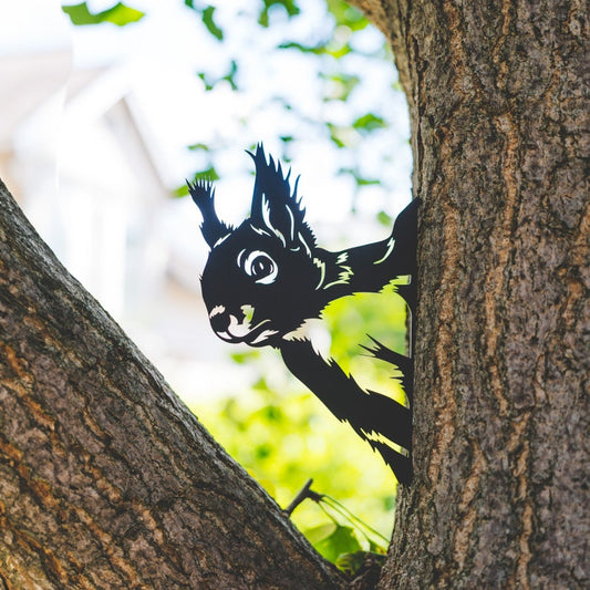 Garden Decoration Squirrel  Metal Garden Stake  Rust Garden Decoration  Garden Decor Figures  Christmas Gift Idea  Christmas Present 1765876627785.jpg