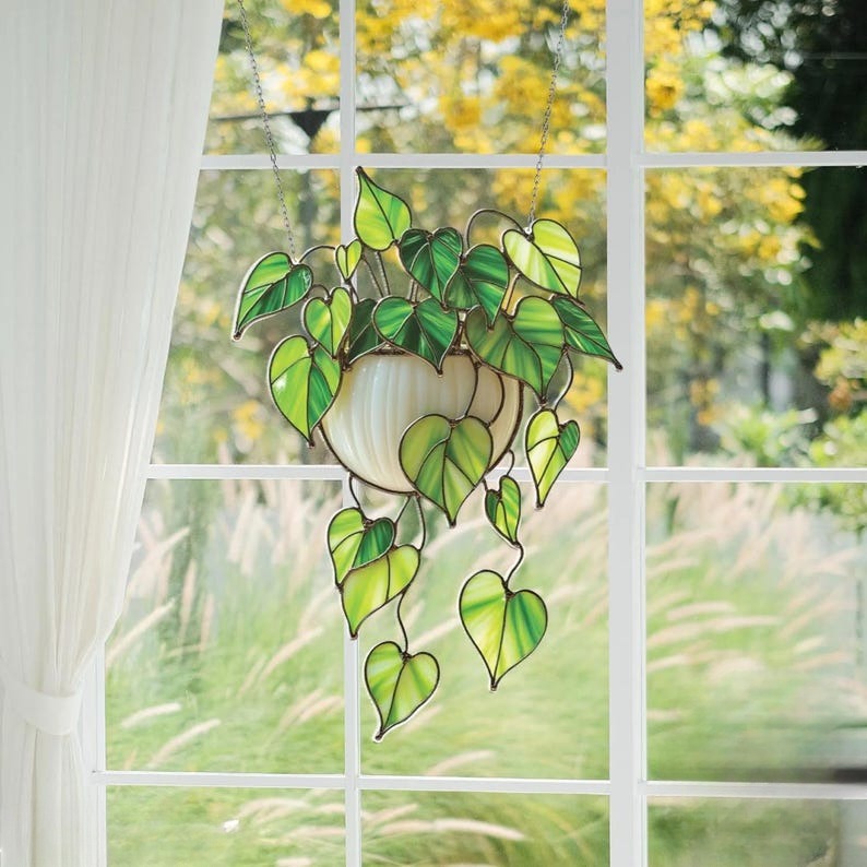 Arcylic 2d Plant Stained Hanging Suncatcher Home Decor Nature Vibe Glass Art Nature Inspired Garden Plant Boho Home Decor Hanging Plant 1765959959553.jpg