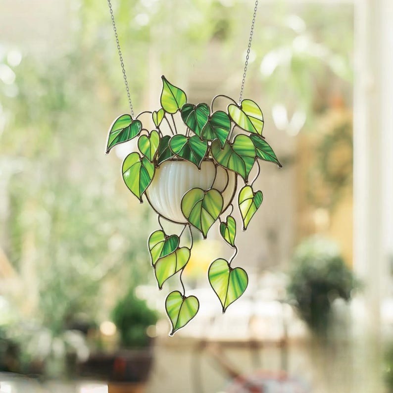 Arcylic 2d Plant Stained Hanging Suncatcher Home Decor Nature Vibe Glass Art Nature Inspired Garden Plant Boho Home Decor Hanging Plant 1765959959646.jpg