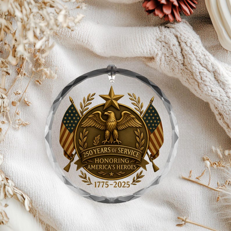 250th Anniversary Military Ornament Honoring 250 Years Of American Service Patriotic Gift 1766042434776.jpg