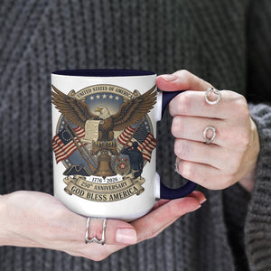 Usa 250th Anniversary Mug   Semiquincentennial Patriotic Eagle  Liberty Bell 1776 2026 Veteran Gift Historic Americana Crest Cup 1766043217313.jpg