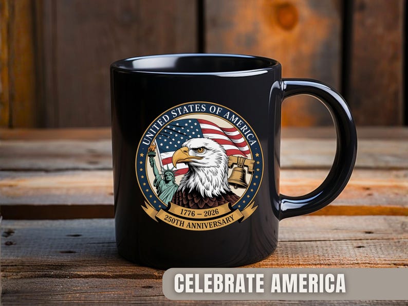 America 250th Anniversary Coffee Mug 1776 2026 United States Semiquincentennial Celebration Patriotic Veteran Gift Made In The Usa 1766045941218.jpg