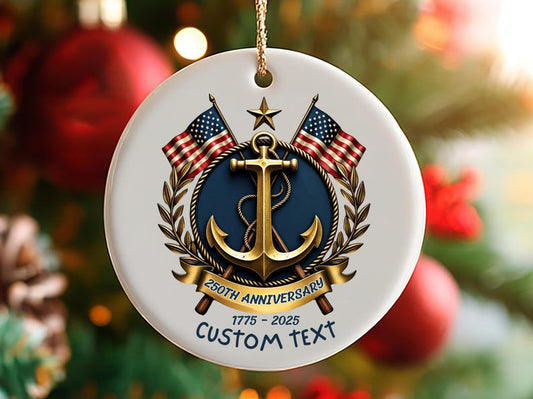 Us Navy 250th Anniversary Ornament Anchor Emblem Keepsake 1766046113283.jpg