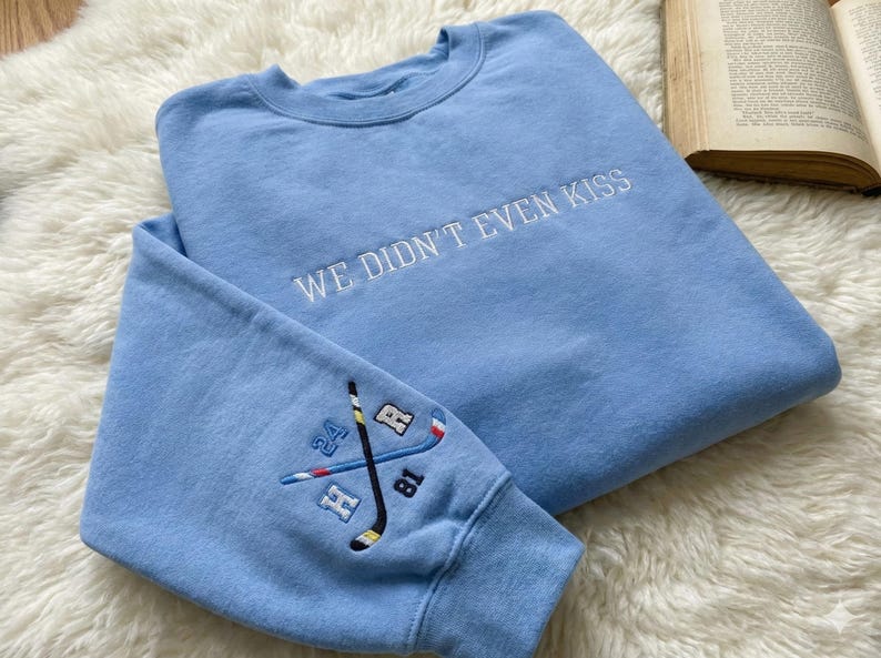 We Didn T Even Kiss Embroidered Shirt Hockey Romance Lgbt Hockey Fan Gift Heated But Devote Movie Shirt Custom On Sleeve Movie Gift 1766465198857.jpg