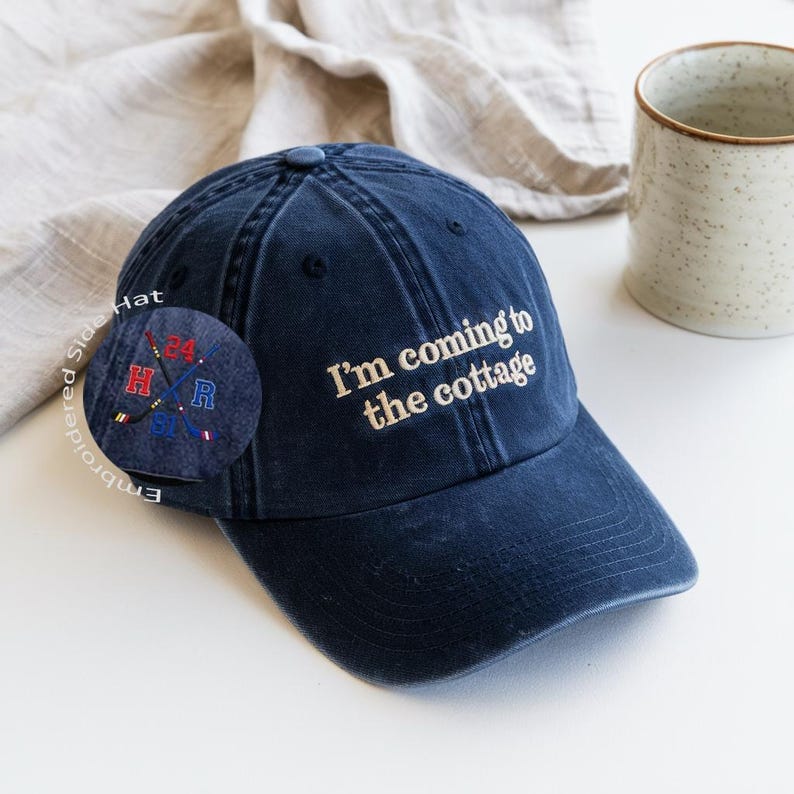 Embroidered Im Coming To The Cottage Hat Hockey Romance Lgbt Hockey Fan Gift Heated Movie Rivalry Hat Gift For Christmas Movie Gift 1767409642532.jpg