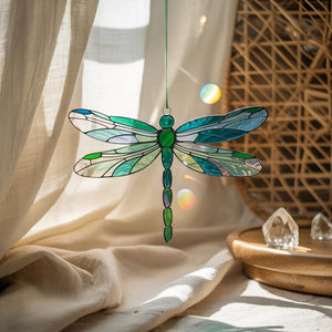 Green Dragonfly Acrylic Suncatcher Dragonfly Window Decor Garden Bug Ornament Dragonfly Stained Glass Nature Lover Gift Spring Decor 1767771903685.jpg