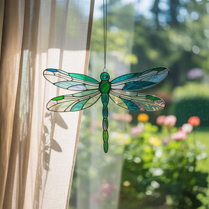Green Dragonfly Acrylic Suncatcher Dragonfly Window Decor Garden Bug Ornament Dragonfly Stained Glass Nature Lover Gift Spring Decor 1767771904241.jpg
