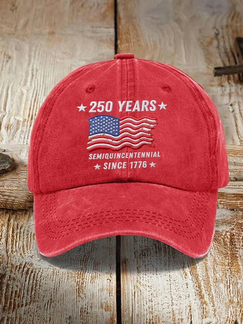 250th Anniversary Vintage Washed Cap American Independence 1776 2026 Patriotic 4th Of July 1768189671653.jpg
