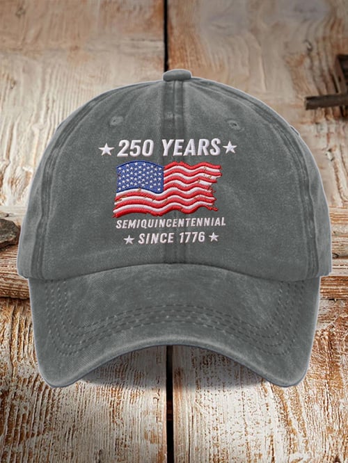 250th Anniversary Vintage Washed Cap American Independence 1776 2026 Patriotic 4th Of July 1768189671660.jpg