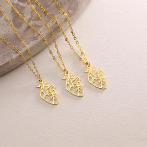 Gold Plated Dainty Anatomical Heart Pendant Necklace Real Human Heart Necklace Pendant Necklace Mom Gift Doctor Nurse Gift Gift For Her 1768201758077.jpg
