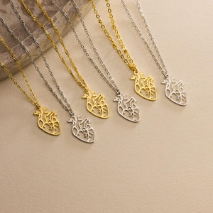 Gold Plated Dainty Anatomical Heart Pendant Necklace Real Human Heart Necklace Pendant Necklace Mom Gift Doctor Nurse Gift Gift For Her 1768201758135.jpg