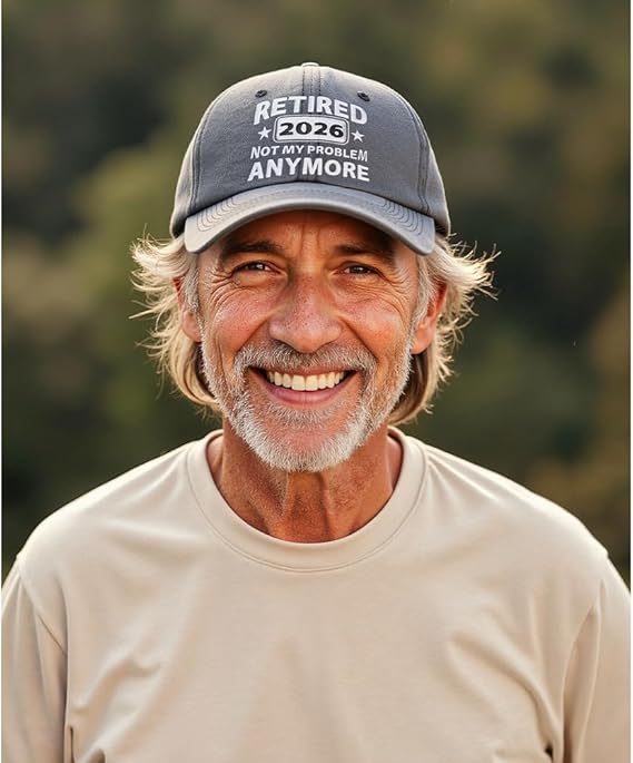 Retirement Gifts For Men Woman Retirement Hats 2026 Cool Retired Gift   Adjustable Embroidery Baseball Cap 1768274882635.jpg
